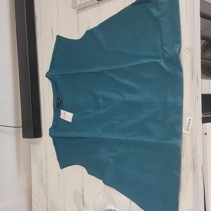 WEAREVER DOUBLE FACE JERSEY CENTER SEAM TUNIC TEAL